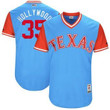 Men's Texas Rangers Cole Hamels Hollywood Majestic Light Blue 2017 Players Weekend Authentic Jersey Mlb