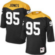 Men's Pittsburgh Steelers #95 Jarvis Jones Black 1967 Home Throwback Nfl Jersey Nfl