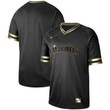 Mariners Blank Black Gold Stitched Baseball Jersey Mlb