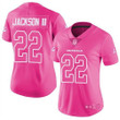 Nike Bengals #22 William Jackson Iii Pink Women's Stitched Nfl Limited Rush Fashion Jersey Nfl- Women's