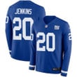 Nike Giants 20 Janoris Jenkins Royal Blue Team Color Men's Stitched Nfl Limited Therma Long Sleeve Jersey Nfl