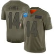Nike Chargers #14 Dan Fouts Camo Men's Stitched Nfl Limited 2019 Salute To Service Jersey Nfl
