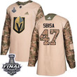 Adidas Golden Knights #47 Luca Sbisa Camo 2017 Veterans Day 2018 Stanley Cup Final Stitched Nhl Jersey Nhl