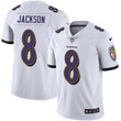 Nike Baltimore Ravens #8 Lamar Jackson White Men's Stitched Nfl Vapor Untouchable Limited Jersey Nfl