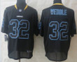Nike San Diego Chargers #32 Eric Weddle Lights Out Black Elite Jersey Nfl