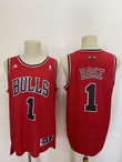 Men's Chicago Bulls #1 Derek Rose Revolution 30 Swingman Red Jersey Nba