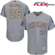 Men's Chicago Cubs #26 Billy Williams Gray World Series Champions Gold Stitched Mlb Majestic 2017 Flex Base Jersey Mlb