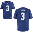 Men's New York Giants #3 Geno Smith Royal Blue Team Color Stitched Nfl Nike Elite Jersey Nfl