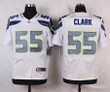 Men's Seattle Seahawks #55 Frank Clark White Road Nfl Nike Elite Jersey Nfl