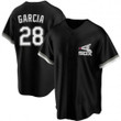 Leury Garcia #28 Chicago White Sox Black Ver1 All Over Print Baseball Jersey For Fans - Baseball Jersey Lf