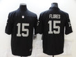 Men's Las Vegas Raiders #15 Tom Flores Black 2021 Vapor Untouchable Stitched Nfl Nike Limited Jersey Nfl