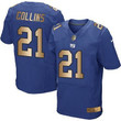 Nike Giants #21 Landon Collins Royal Blue Team Color Men's Stitched Nfl Elite Gold Jersey Nfl