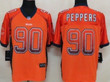 Nike Chicago Bears #90 Julius Peppers Drift Fashion Orange Elite Jersey Nfl