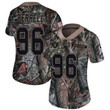 Raiders #96 Clelin Ferrell Camo Women's Stitched Football Limited Rush Realtree Jersey Nfl- Women's