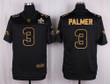 Nike Cardinals #3 Carson Palmer Pro Line Black Gold Collection Men's Stitched Nfl Elite Jersey Nfl