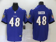Men's Baltimore Ravens #48 Patrick Queen Purple 2020 Vapor Untouchable Stitched Nfl Nike Limited Jersey Nfl