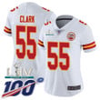 Nike Chiefs #55 Frank Clark White Super Bowl Liv 2020 Women's Stitched Nfl 100Th Season Vapor Untouchable Limited Jersey Nfl