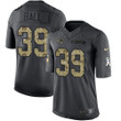 Men's New England Patriots #39 Montee Ball Black Anthracite 2016 Salute To Service Stitched Nfl Nike Limited Jersey Nfl