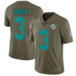Dolphins #3 Josh Rosen Olive Men's Stitched Football Limited 2017 Salute To Service Jersey Nfl