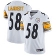 Nike Pittsburgh Steelers #58 Jack Lambert White Men's Stitched Nfl Vapor Untouchable Limited Jersey Nfl