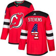 Adidas Devils #4 Scott Stevens Red Home Authentic Usa Flag Stitched Nhl Jersey Nhl
