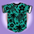 Coconut Palm Turtle Hibiscus Baseball Jersey | Colorful | Adult Unisex | S - 5Xl Full Size - Baseball Jersey Lf