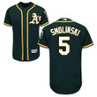 Oakland Athletics #5 Jake Smolinski Green Flexbase Collection Stitched Baseball Jersey Mlb