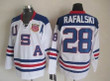 2010 Olympics Usa #28 Brian Rafalski White Jersey Nhl