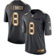Nike Chicago Bears #8 Mike Glennon Black Men's Stitched Nfl Limited Gold Salute To Service Jersey Nfl