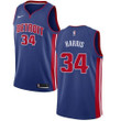 Nike Pistons #34 Tobias Harris Blue Nba Swingman Icon Edition Jersey Nba