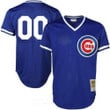 Personalize Jersey Men's Chicago Cubs Royal Blue Mesh Batting Practice Throwback Majestic Cooperstown Collection Custom Baseball Jersey Mlb