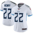Nike Titans #22 Derrick Henry White Women's Stitched Nfl Vapor Untouchable Limited Jersey Nfl- Women's