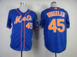 New York Mets #45 Zack Wheeler Blue Jersey Mlb