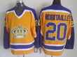 Los Angeles Kings #20 Luc Robitaille Yellow With Purple Throwback Ccm Jersey Nhl