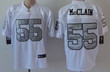 Nike Oakland Raiders #55 Rolando Mcclain White With Silvery Elite Jersey Nfl