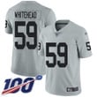 Nike Raiders #59 Tahir Whitehead Silver Men's Stitched Nfl Limited Inverted Legend 100Th Season Jersey Nfl