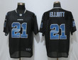 Men's Dallas Cowboys #21 Ezekiel Elliott Black Strobe Stitched Nfl Nike Fashion Jersey Nfl