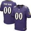 Personalize Jerseymen's Nike Baltimore Ravens Customized Purple Elite Jersey Nfl