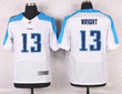 Men's Tennessee Titans #13 Kendall Wright White Road Nfl Nike Elite Jersey Nfl