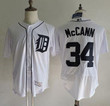 Men's Detroit Tigers #34 James Mccann White Home 2016 Flexbase Majestic Baseball Jersey Mlb