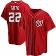 Juan Soto #22 Washington Nationals Red All Over Print Baseball Jersey For Fans - Baseball Jersey Lf
