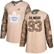 Adidas Maple Leafs #93 Doug Gilmour Camo 2017 Veterans Day Stitched Nhl Jersey Nhl