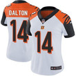 Women's Nike Cincinnati Bengals #14 Andy Dalton White Stitched NFL Vapor Untouchable Limited Jersey NFL- Women's