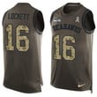 Nike Seattle Seahawks #16 Tyler Lockett Green Men's Stitched Nfl Limited Salute To Service Top Jersey Nfl