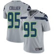 Seahawks #95 L.J. Collier Grey Alternate Men's Stitched Football Vapor Untouchable Limited Jersey Nfl