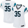 Women's Carolina Panthers #35 Mike Tolbert Nike Game white Jersey NFL- Women's