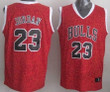 Chicago Bulls #23 Michael Jordan Red Leopard Print Fashion Jersey Nba