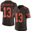 Nike Cleveland Browns 13 Odell Beckham Jr Brown Color Rush Limited Jersey Nfl