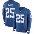 Nike Colts #25 Marlon Mack Royal Blue Team Color Men's Stitched Nfl Limited Therma Long Sleeve Jersey Nfl