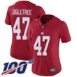 Nike Giants #47 Alec Ogletree Red Alternate Women's Stitched Nfl 100Th Season Vapor Limited Jersey Nfl- Women's
